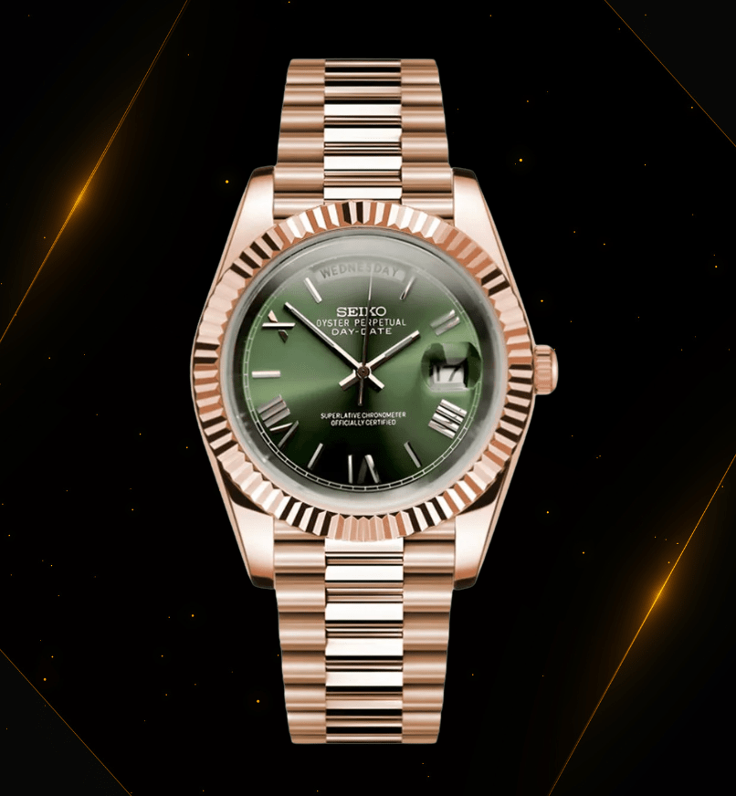 Seiko Mod Day-Date RG Olive
