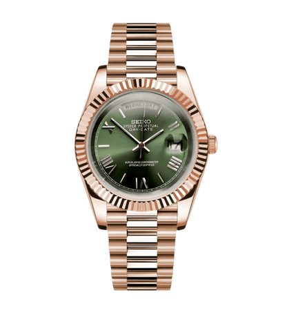 Seiko Mod Day-Date RG Olive