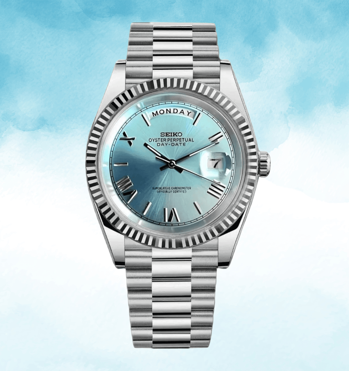 Seiko Mod Day-Date Roman Tiffany