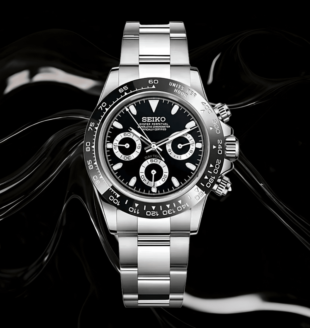 Seiko Mod Daytona Black