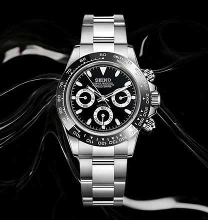 Seiko Mod Daytona Black