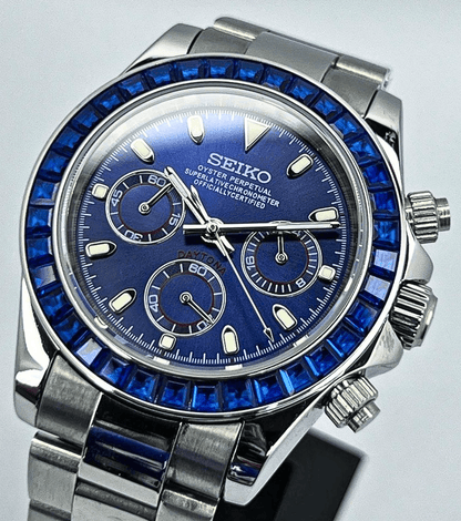 Seiko Mod Daytona Blue Diamond