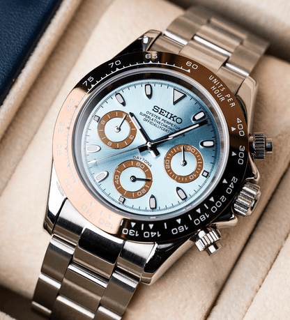 Seiko Mod Daytona Brown Blue