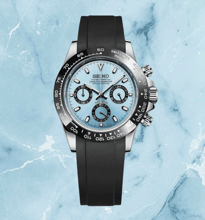 Seiko Mod Daytona Ice Blue Ceramic