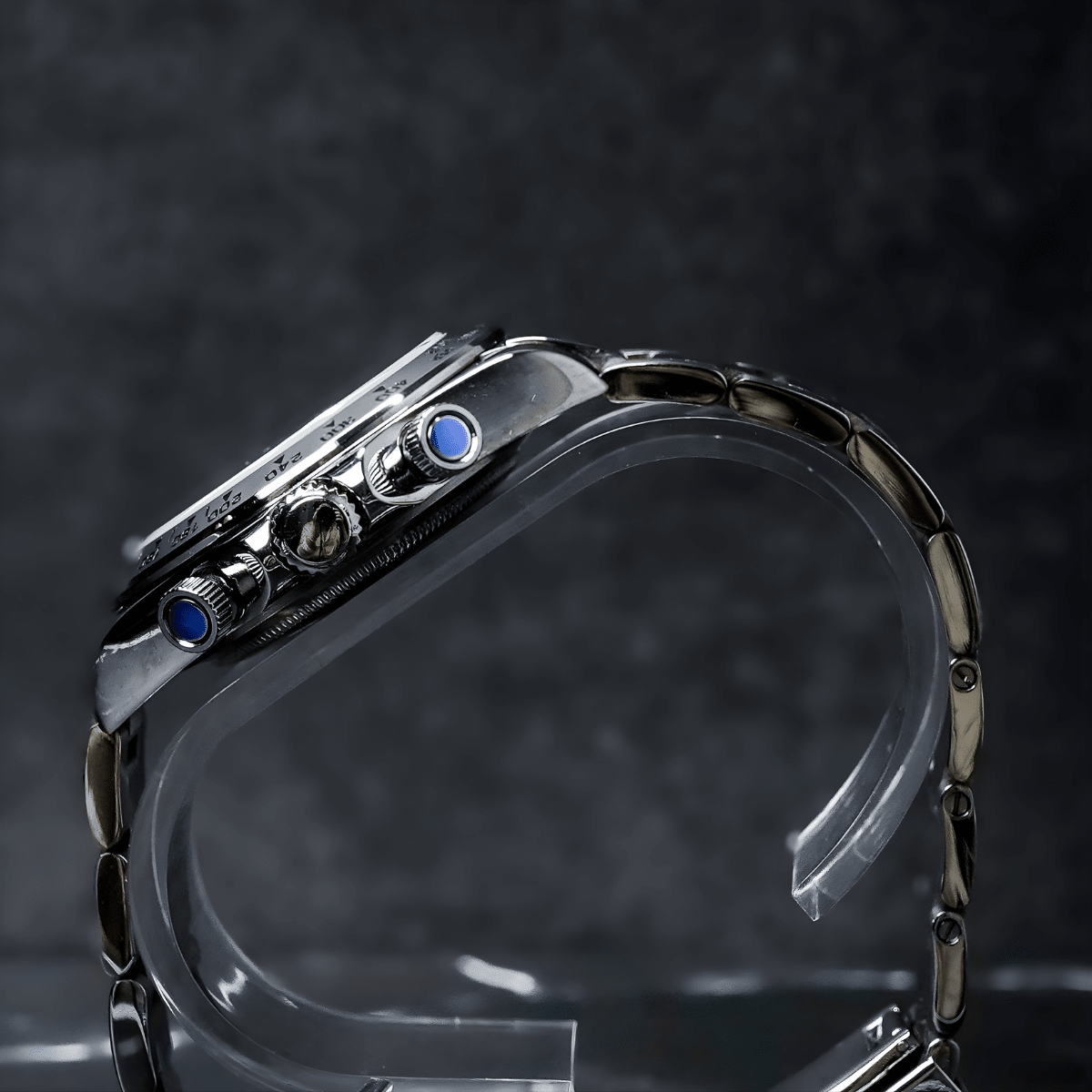 Seiko Mod Daytona Platinum Green