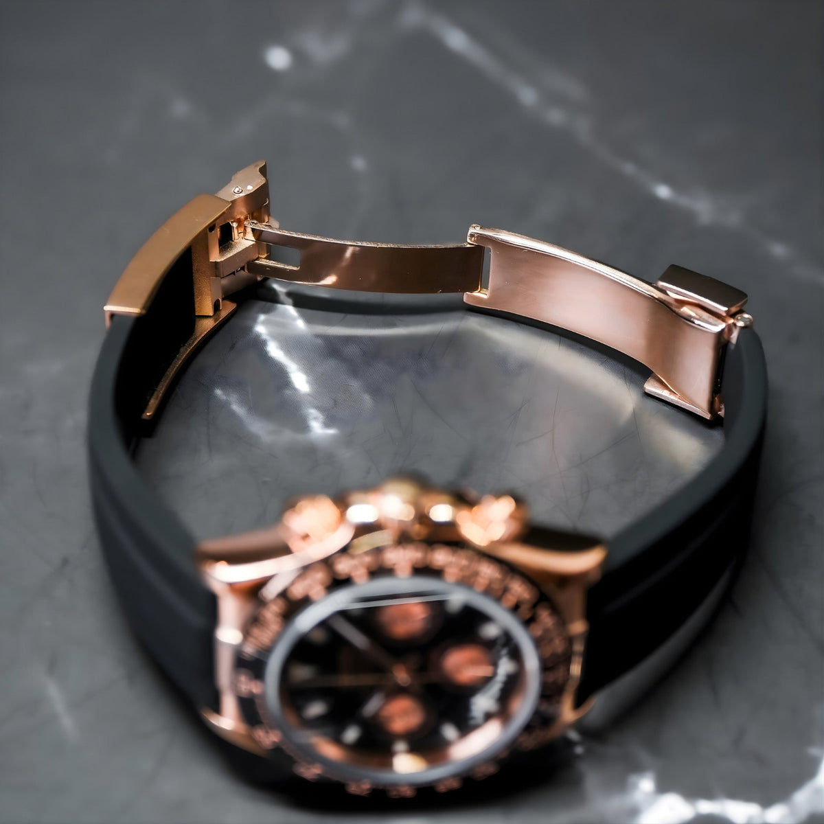 Seiko Mod Daytona RG Black