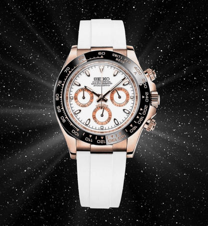 Seiko Mod Daytona RG White