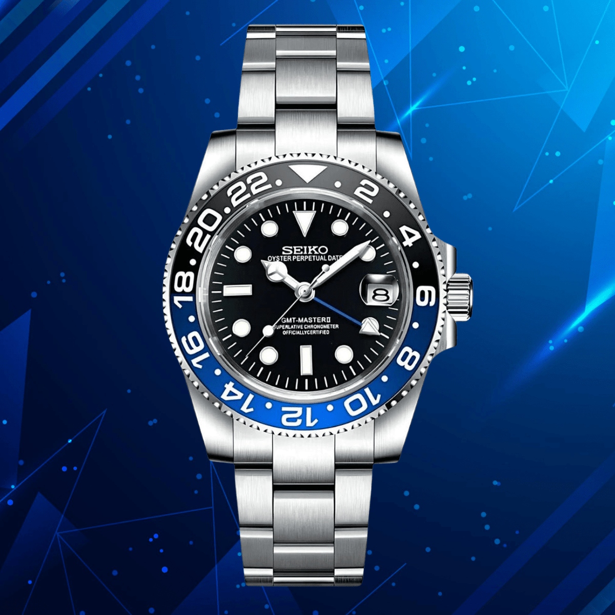 Seiko Mod GMT Batman