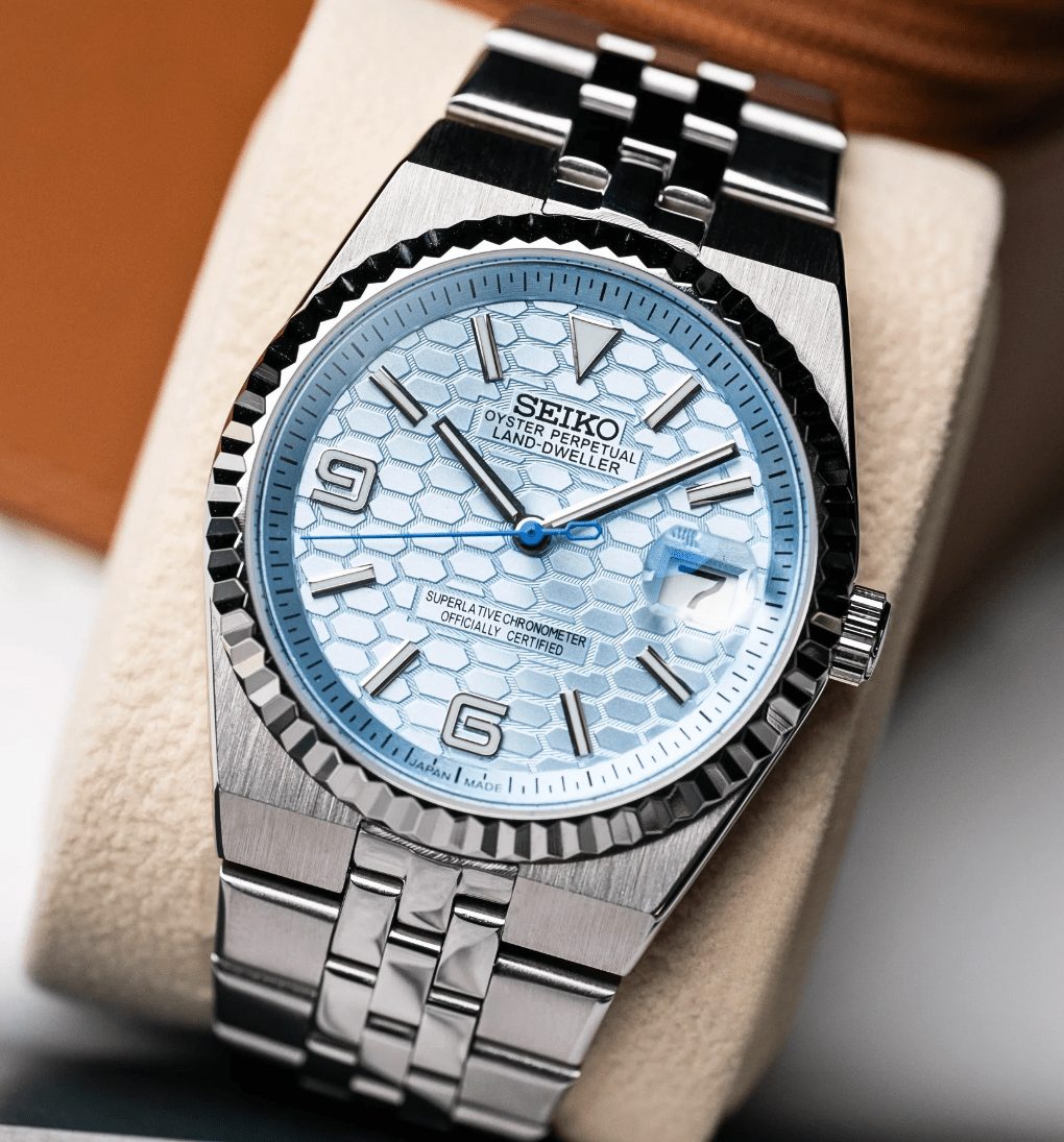 Seiko Mod Land-Dweller Sky Blue