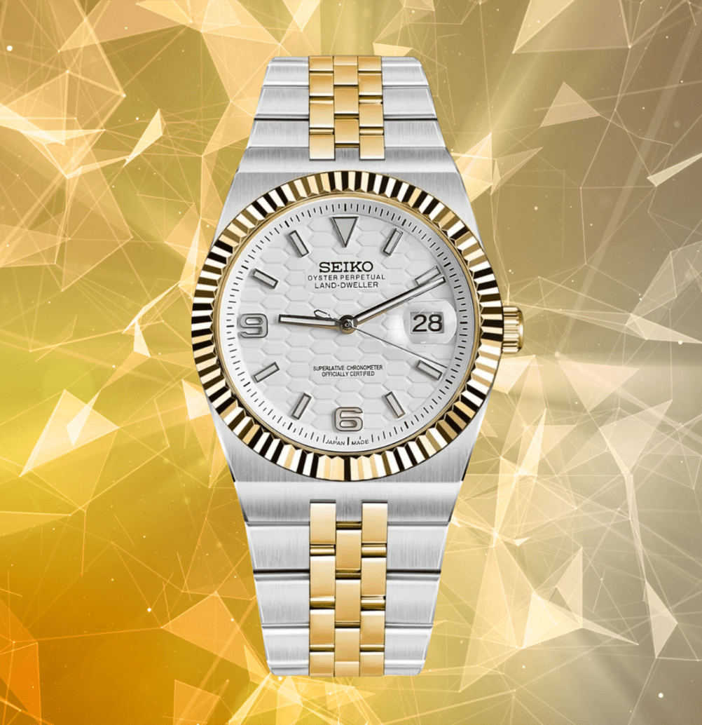 Seiko Mod Land-Dweller Two-tone White