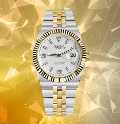Seiko Mod Land-Dweller Two-tone White