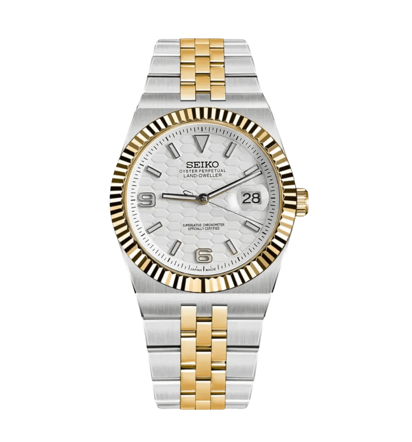 Seiko Mod Land-Dweller Twotone White