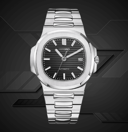 Seiko Mod Nautilus Black