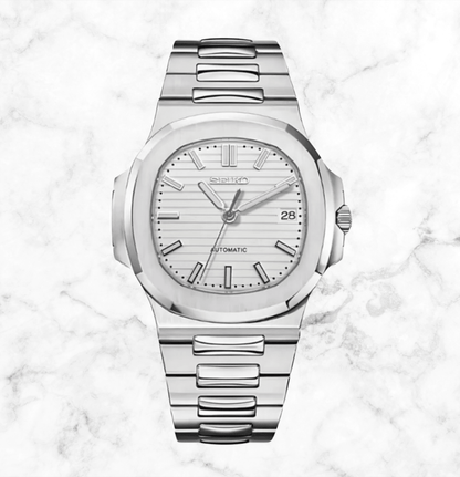 Seiko Mod Nautilus White