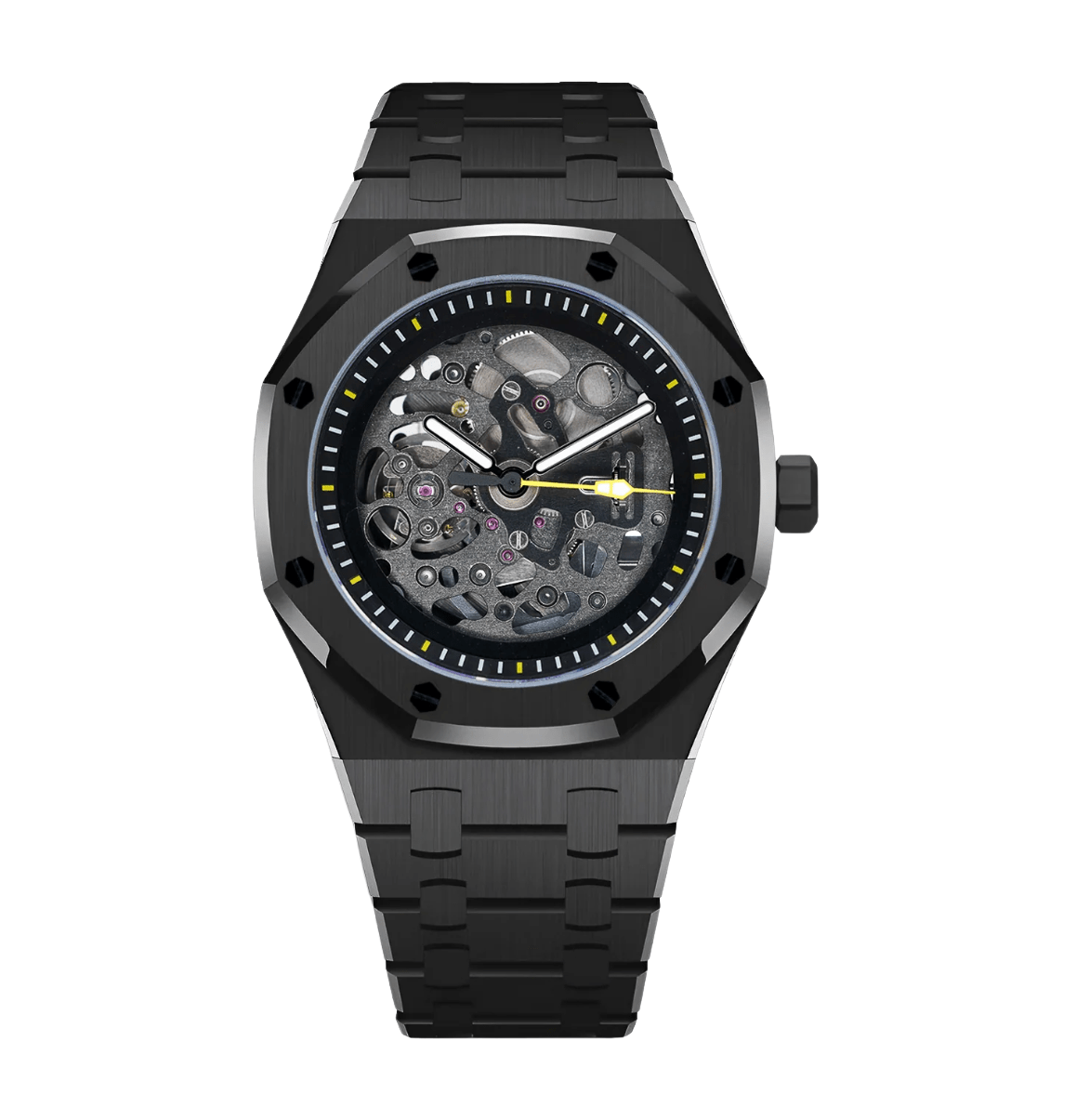 Seiko Mod Royal Oak Midnight Skeleton
