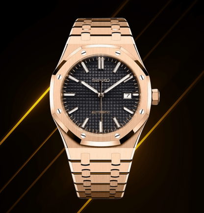 Seiko Mod Royal Oak RG Black