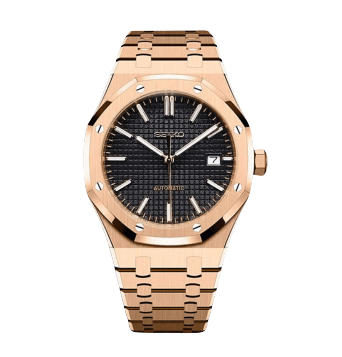 Seiko Mod Royal Oak RG Black