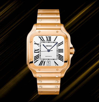 Seiko Mod Santos Rose Gold