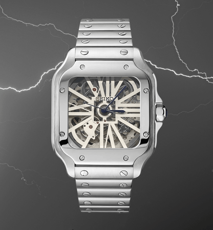 Seiko Mod Santos Skeleton