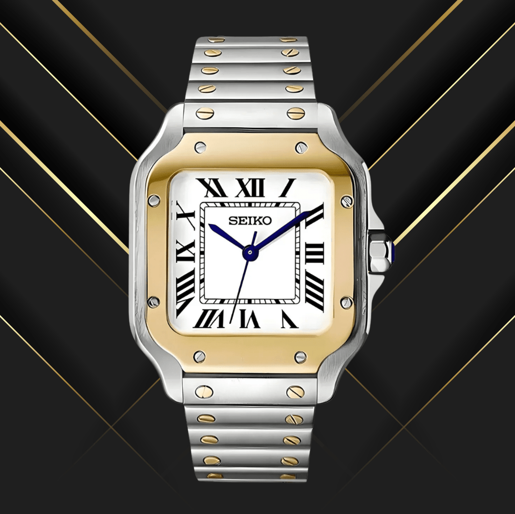Seiko Mod Santos Two-tone Gold