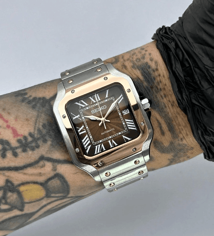 Seiko Mod Santos Twotone Mocha