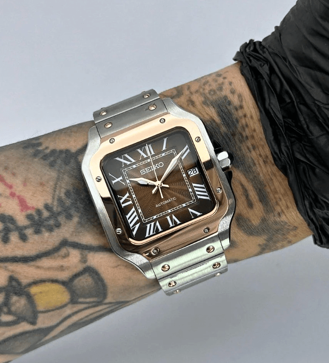 Seiko Mod Santos Twotone Mocha
