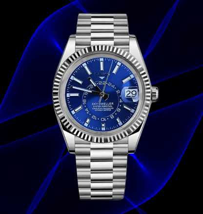 Seiko Mod Sky-Dweller Blue
