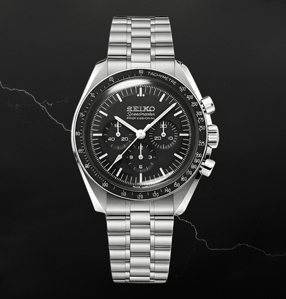Seiko Mod Speedmaster Black