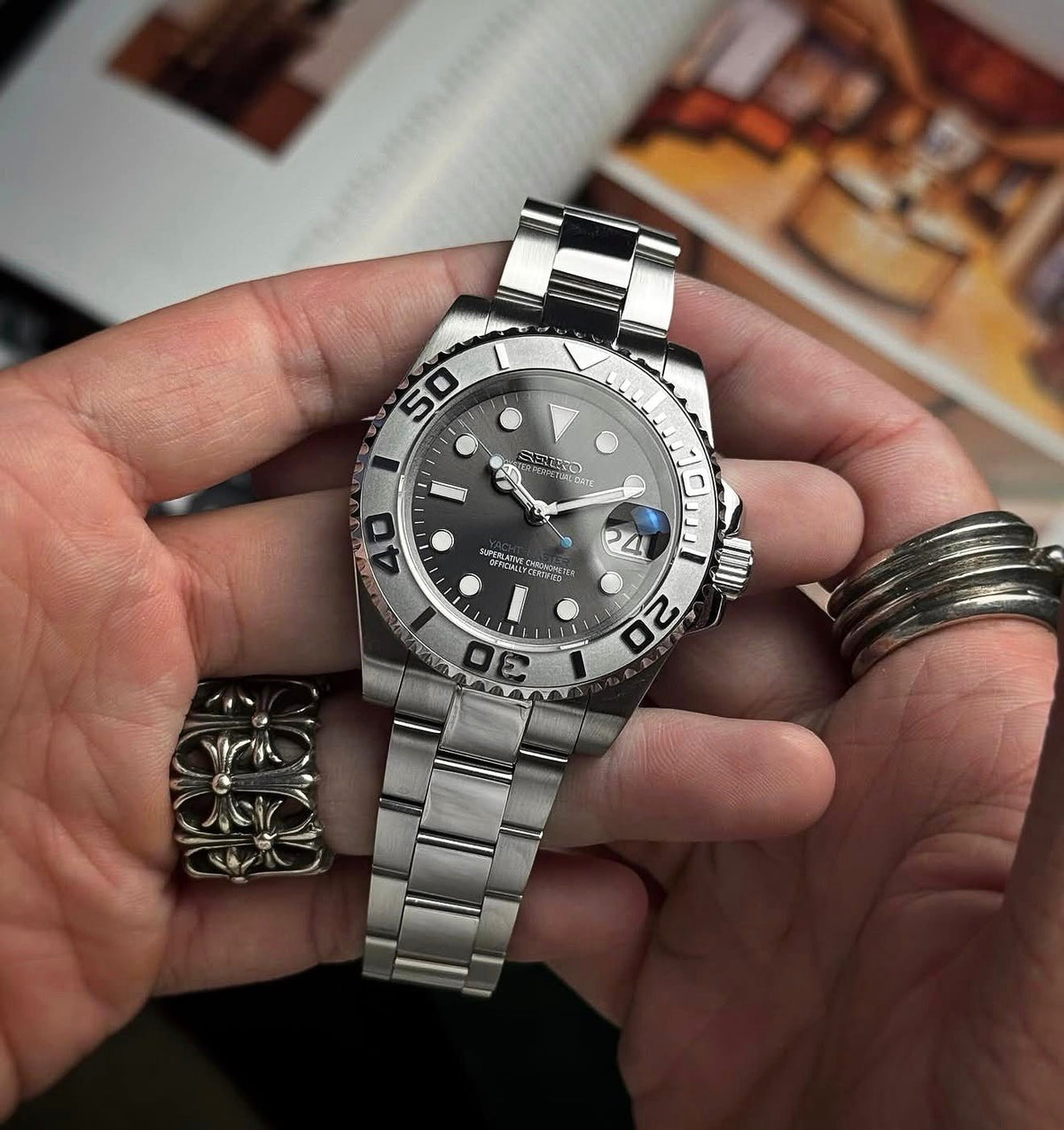 Seiko Mod Yacht Master Bronze