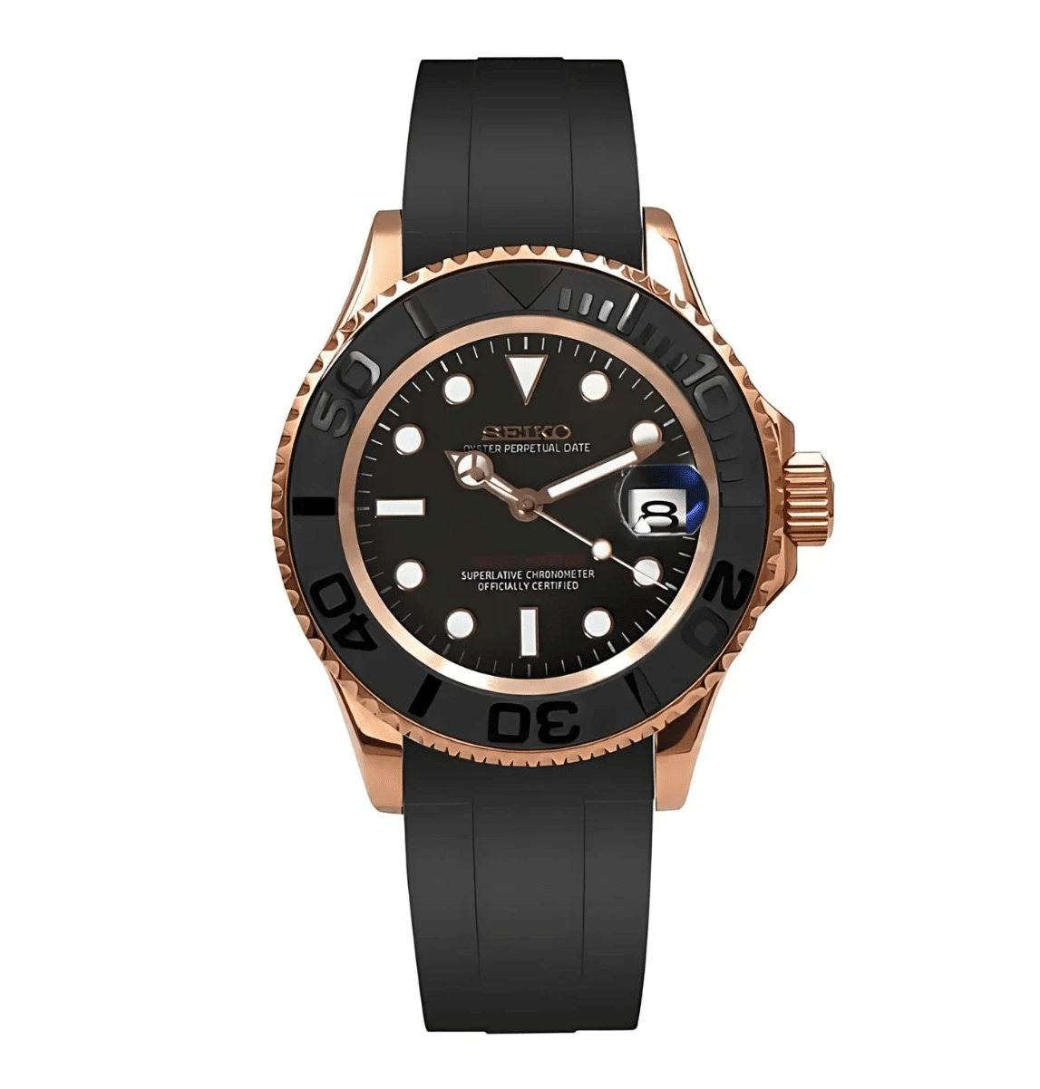 Seiko Mod Yacht Master RG Black