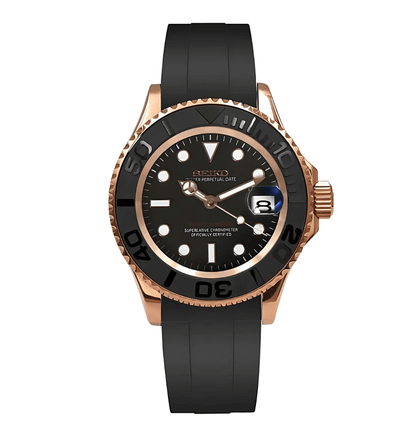 Seiko Mod Yacht Master RG Black
