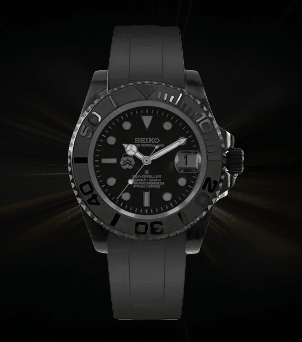 Seiko Mod Yacht Master Star Wars Black